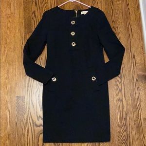 NWOT Michael Kors long sleeve black dress Sz S